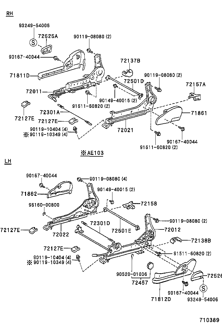 71610-12430 SPRING ASSY, FRONT SEAT CUSHION, RH(FOR SEPARATE TYPE) product image