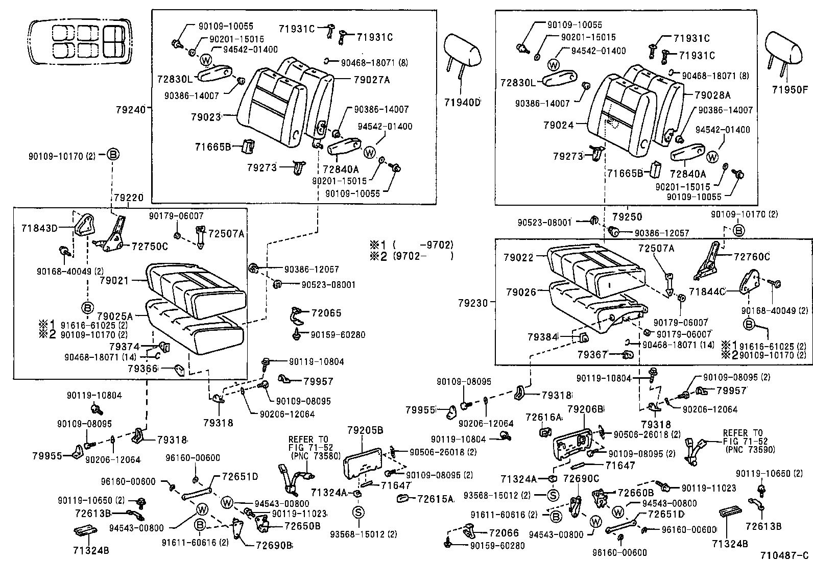 71012-28070 FRAME SUB-ASSY, FRONT SEAT CUSHION, LH product image