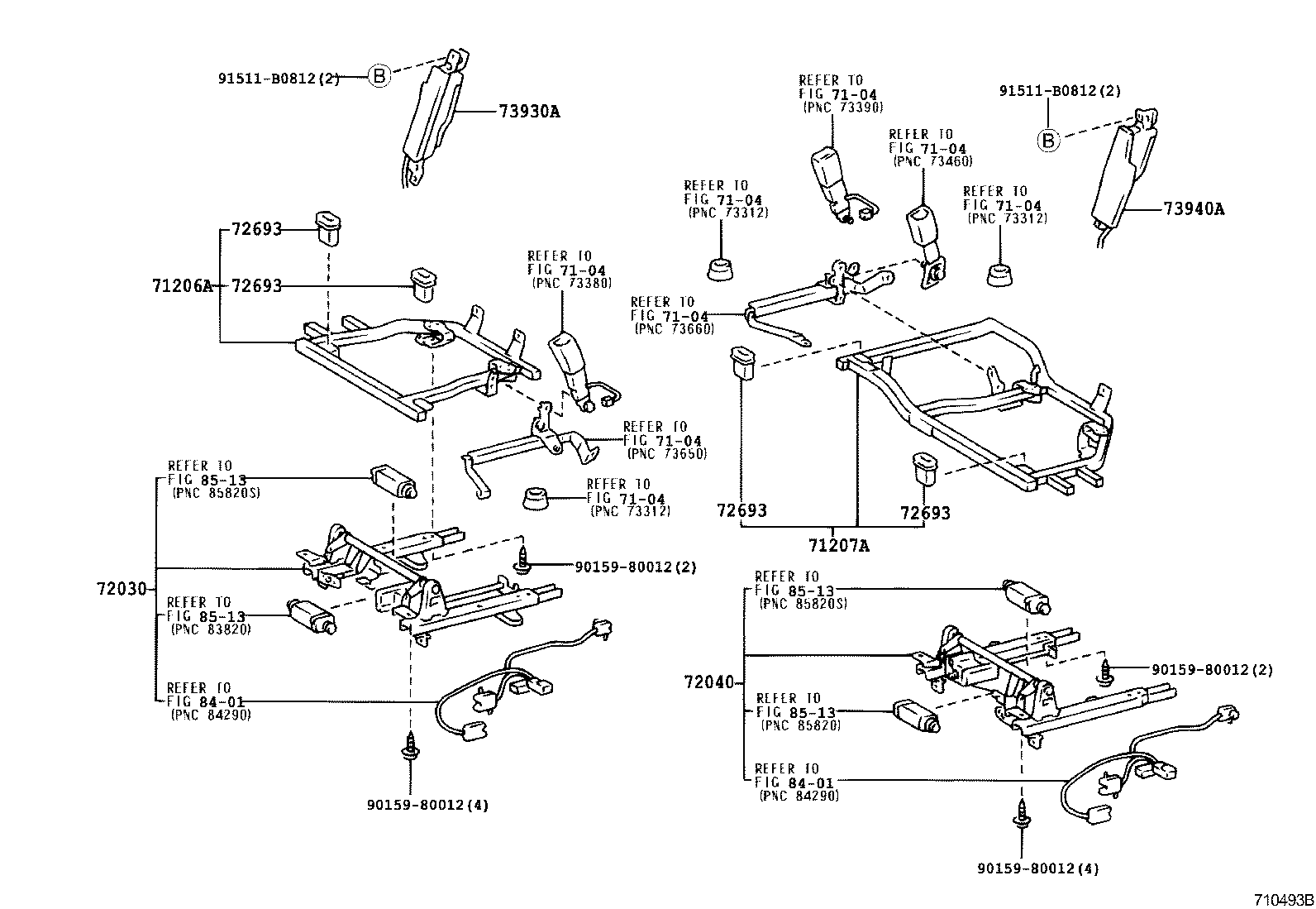 71031-40020 FRAME SUB-ASSY, CENTER SEAT CUSHION product image