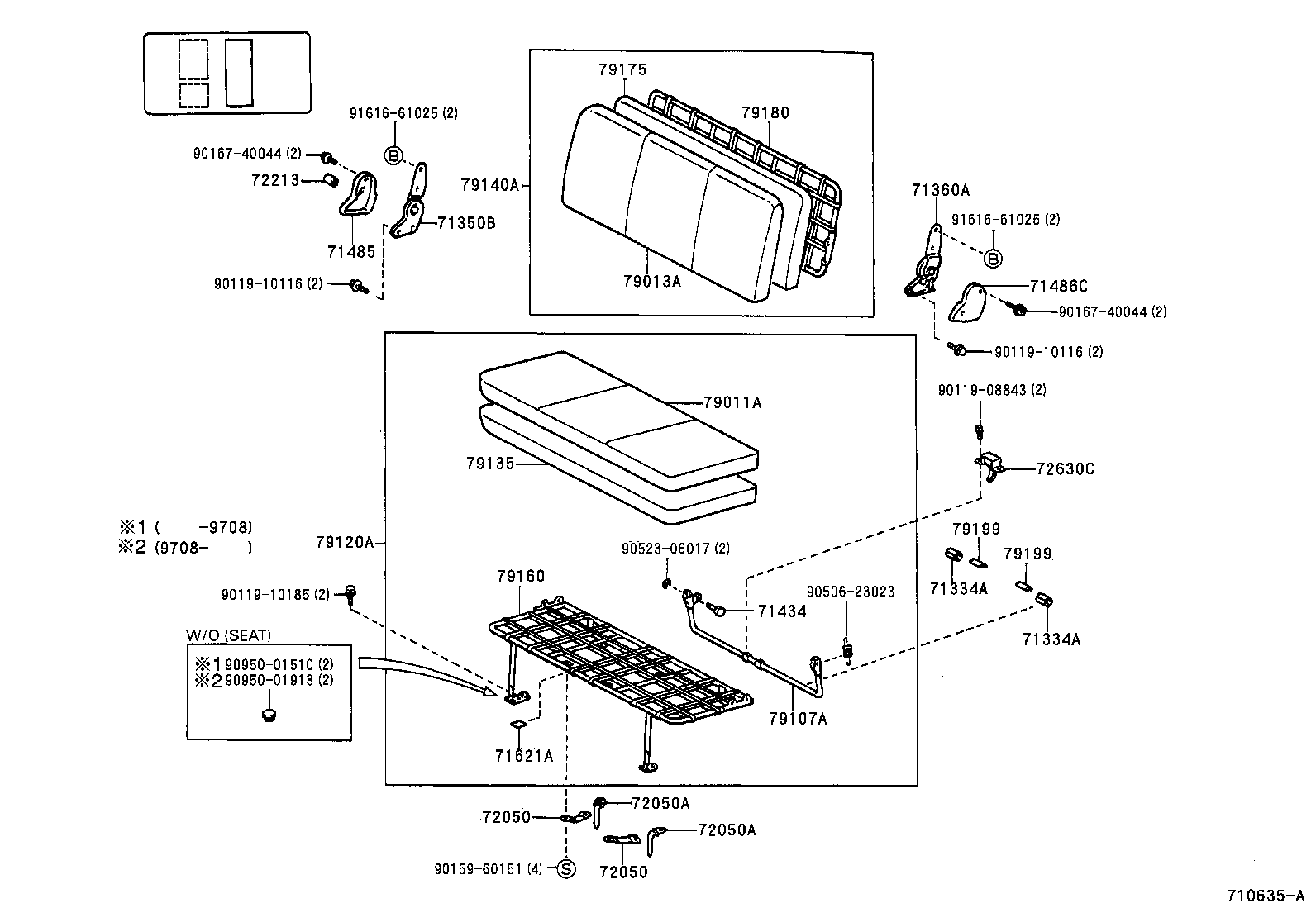 79103-26250 SPRING ASSY, NO.1 SEAT BACK product image