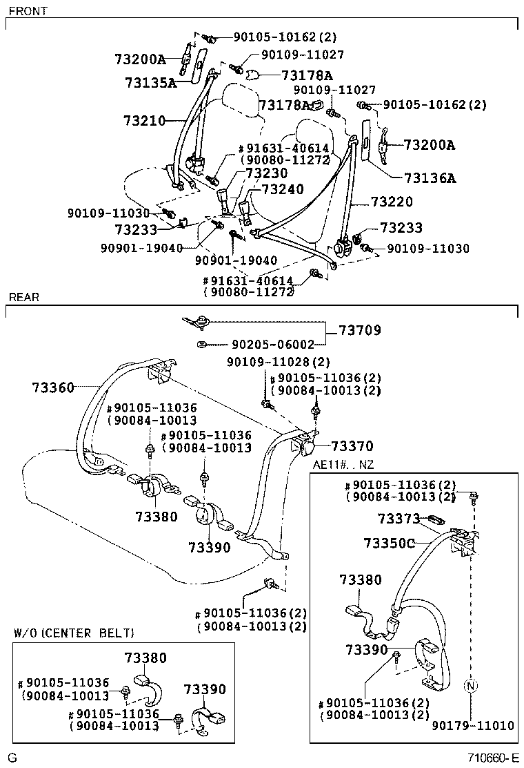 73708-12040 BRACKET SUB-ASSY, TETHER ANCHOR product image