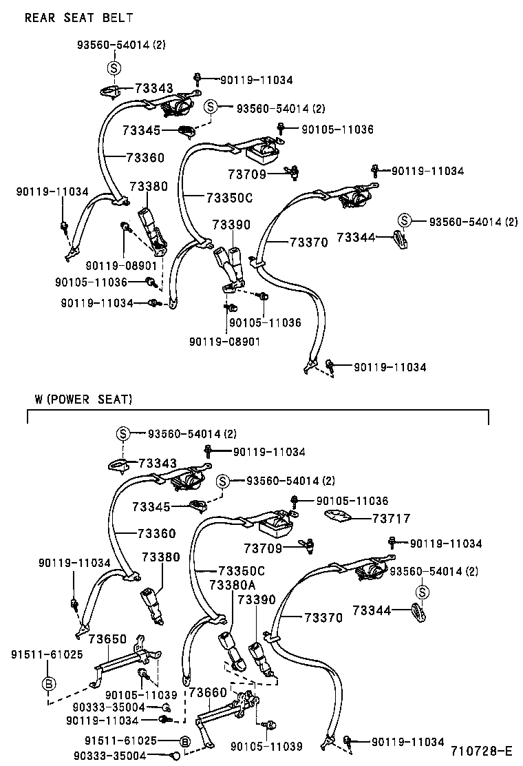 Toyota 73136-50040-B0 COVER, SHOULDER BELT ANCHOR, LH