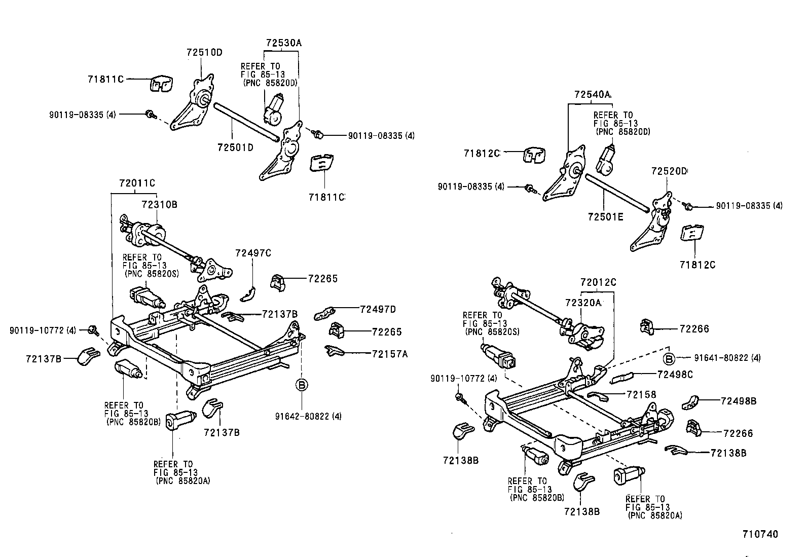 71640-50140 SPRING ASSY, FRONT SEAT BACK, LH(FOR SEPARATE TYPE) product image