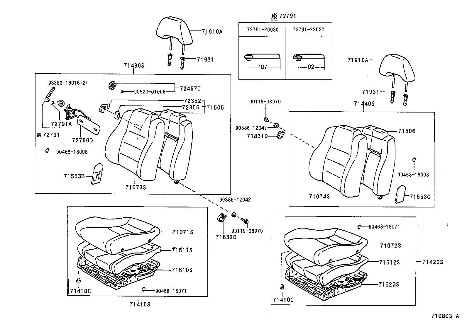 71440-17331-C0 BACK ASSY, FRONT SEAT, LH(FOR SEPARATE TYPE) product image