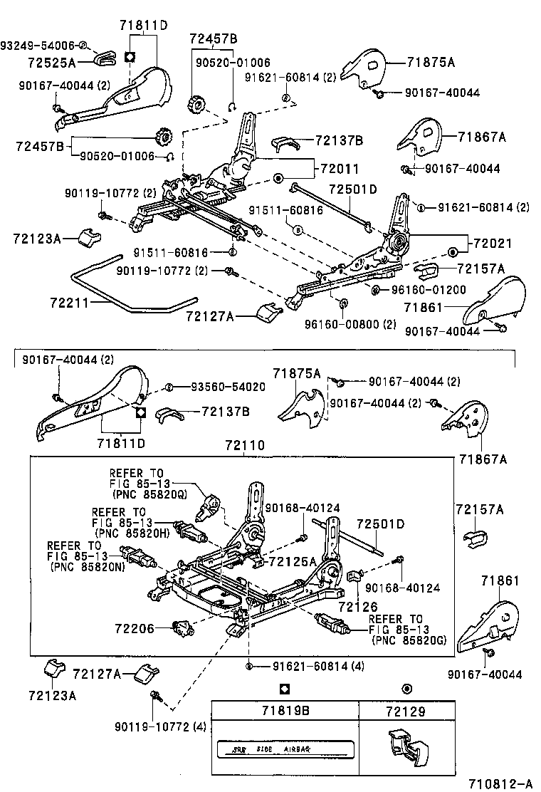 71620-30280 SPRING ASSY, FRONT SEAT CUSHION, LH(FOR SEPARATE TYPE) product image