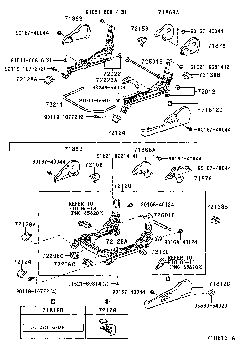 71620-30280 SPRING ASSY, FRONT SEAT CUSHION, LH(FOR SEPARATE TYPE) product image