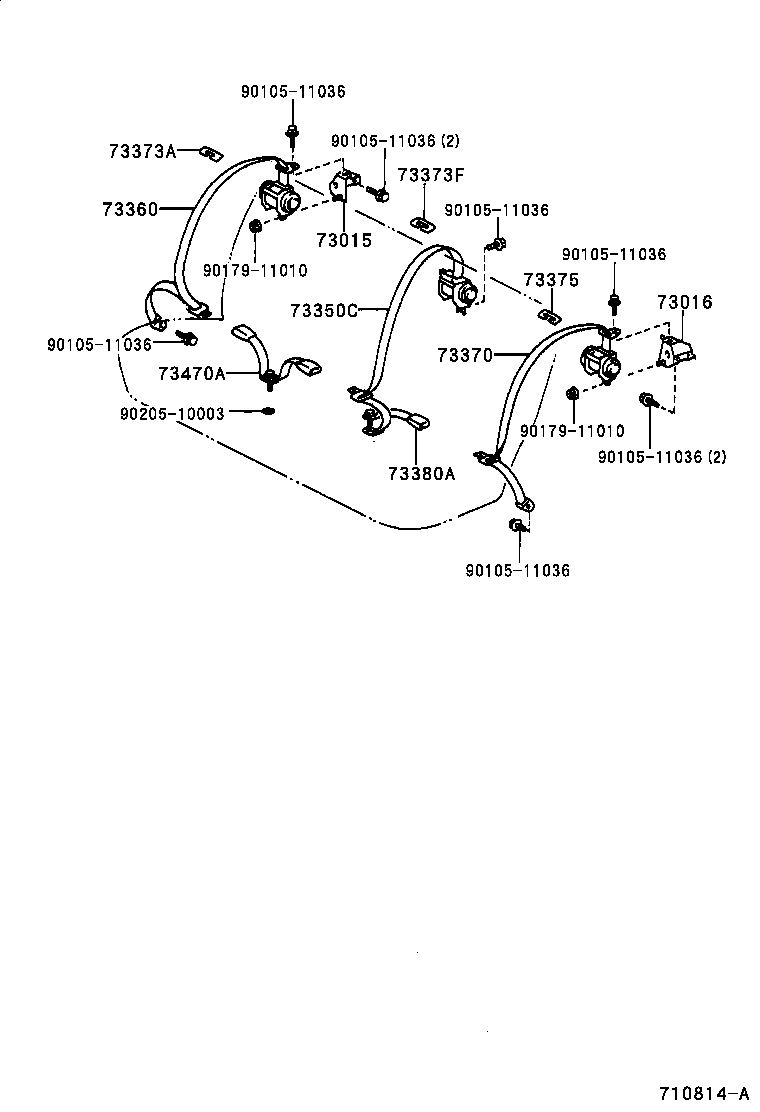 73237-21010-B0 COVER, SHOULDER BELT ANCHOR product image