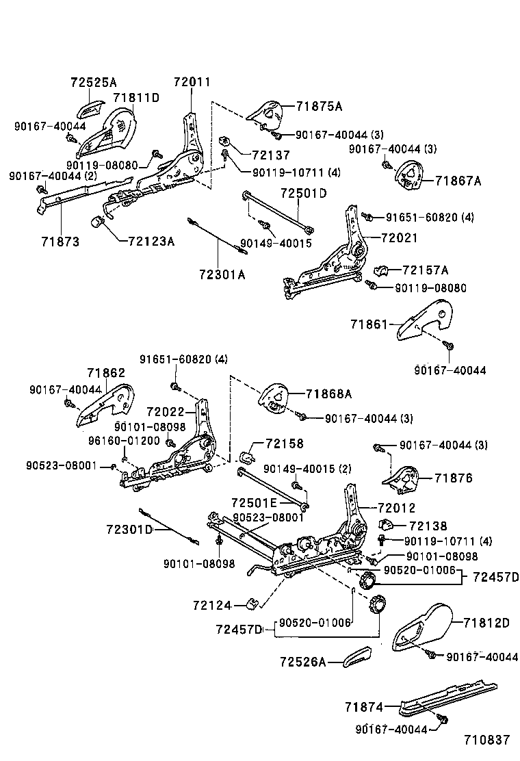 71620-AC010 SPRING ASSY, FRONT SEAT CUSHION, LH(FOR SEPARATE TYPE) product image