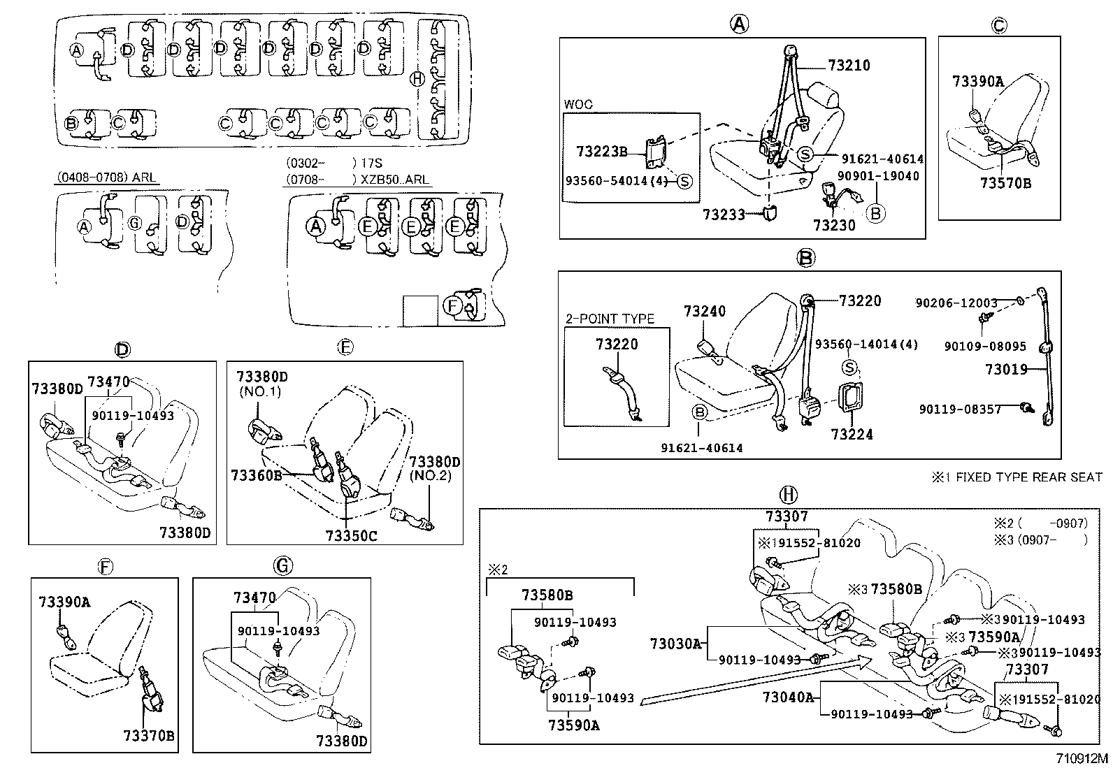 73210-36070-E0 BELT ASSY, FRONT SEAT OUTER, RH product image