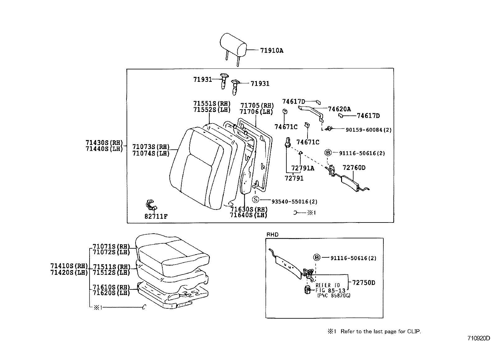 71620-30280 SPRING ASSY, FRONT SEAT CUSHION, LH(FOR SEPARATE TYPE) product image