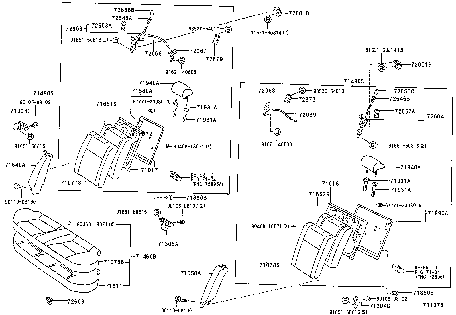 71065-2B090 COVER, REAR SEAT CUSHION (FOR BENCH TYPE) product image