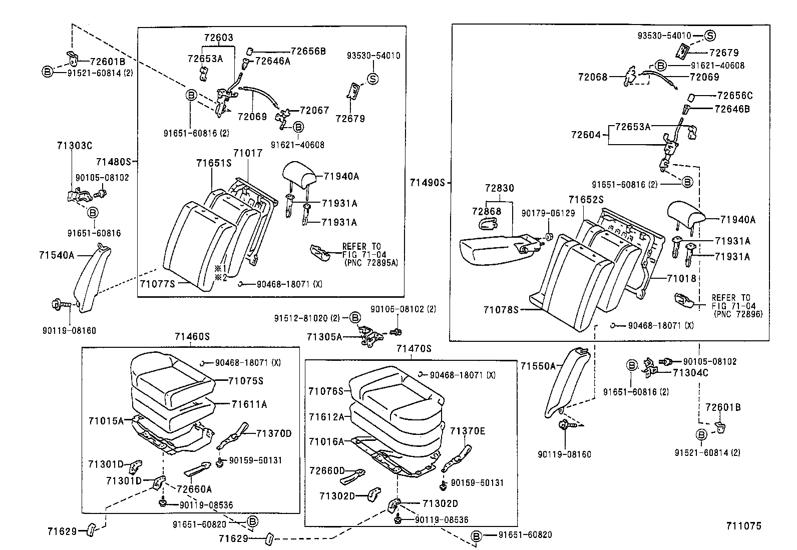71065-2B090 COVER, REAR SEAT CUSHION (FOR BENCH TYPE) product image