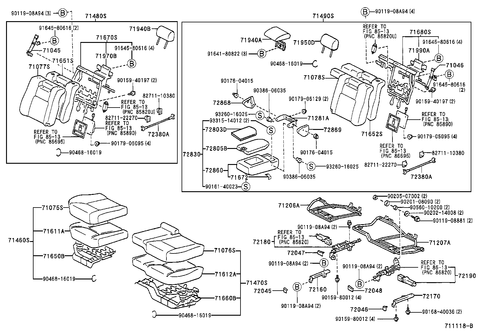71503-50010 PAD, REAR SEAT CUSHION product image