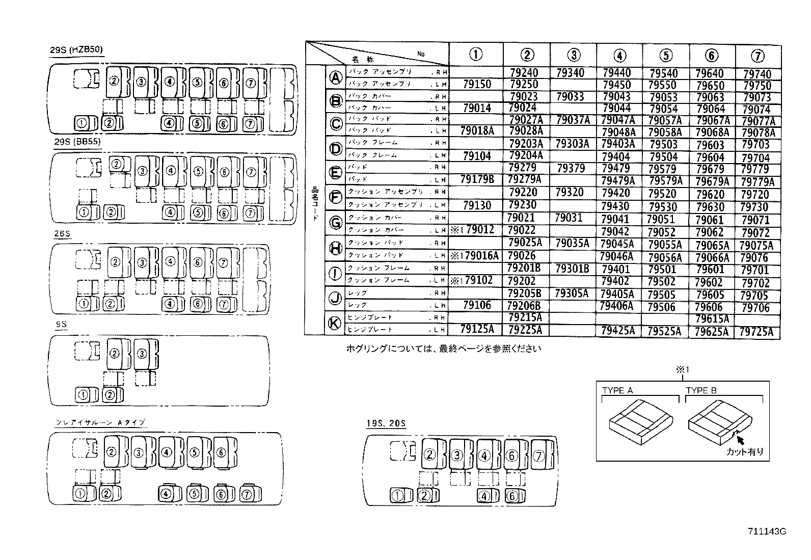 71769-36010 CLIP, REAR SEAT BACK BOARD product image