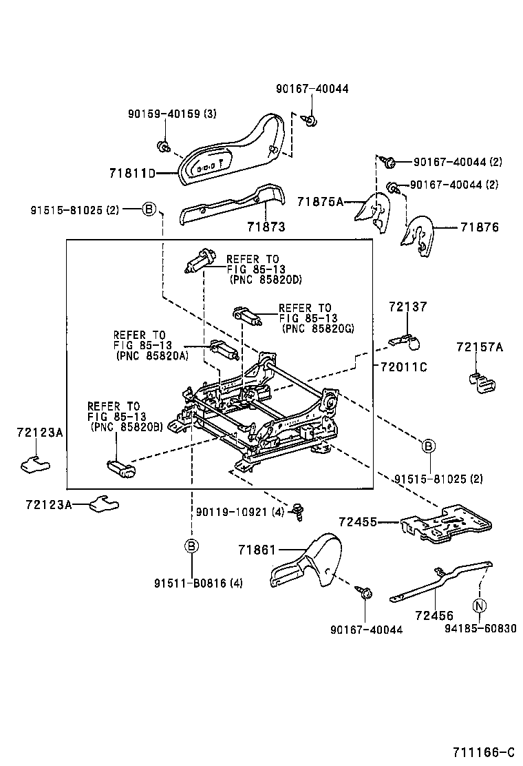 71610-32150 SPRING ASSY, FRONT SEAT CUSHION, RH(FOR SEPARATE TYPE) product image