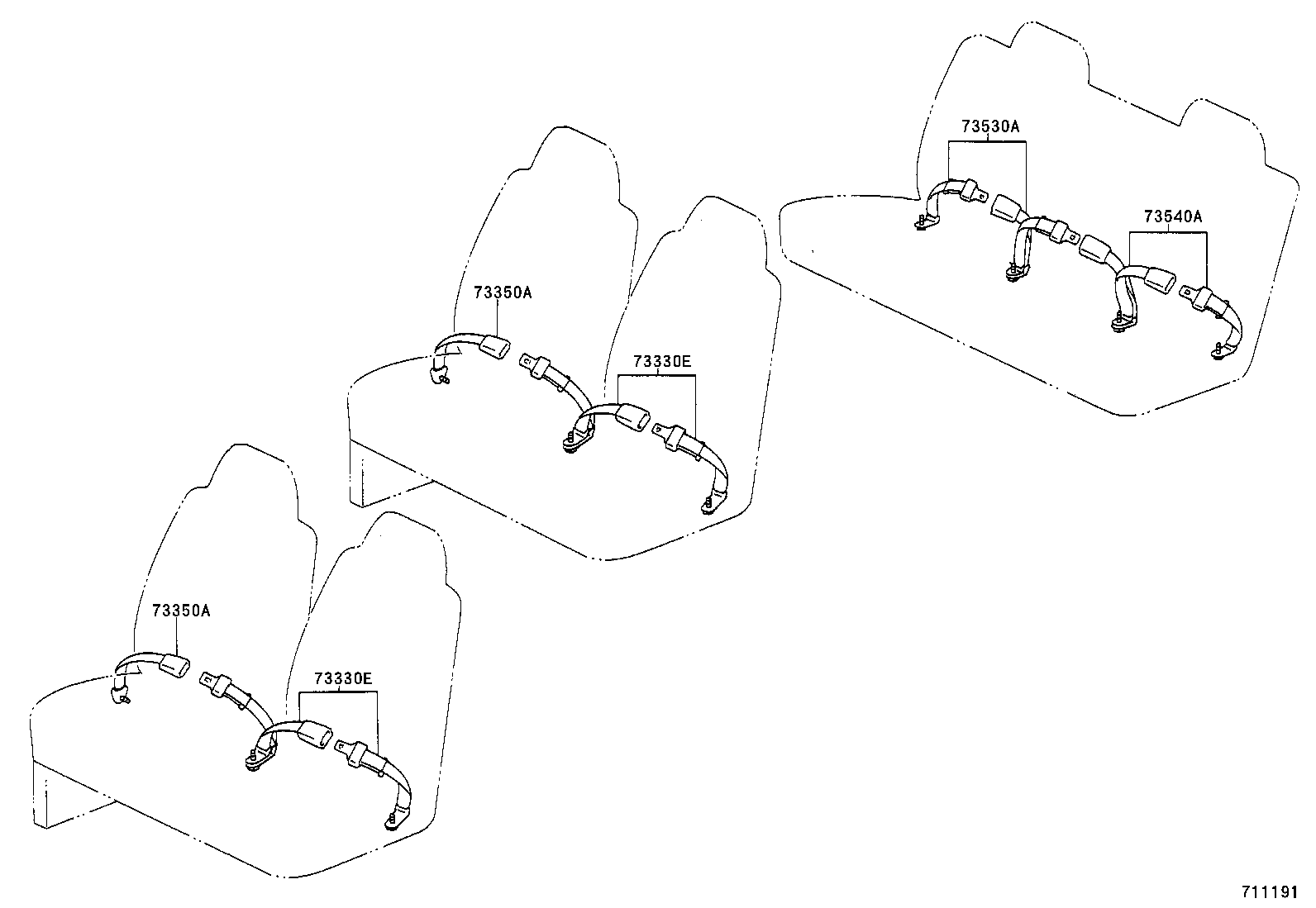 73131-26010 BRACKET, SEAT BELT product image