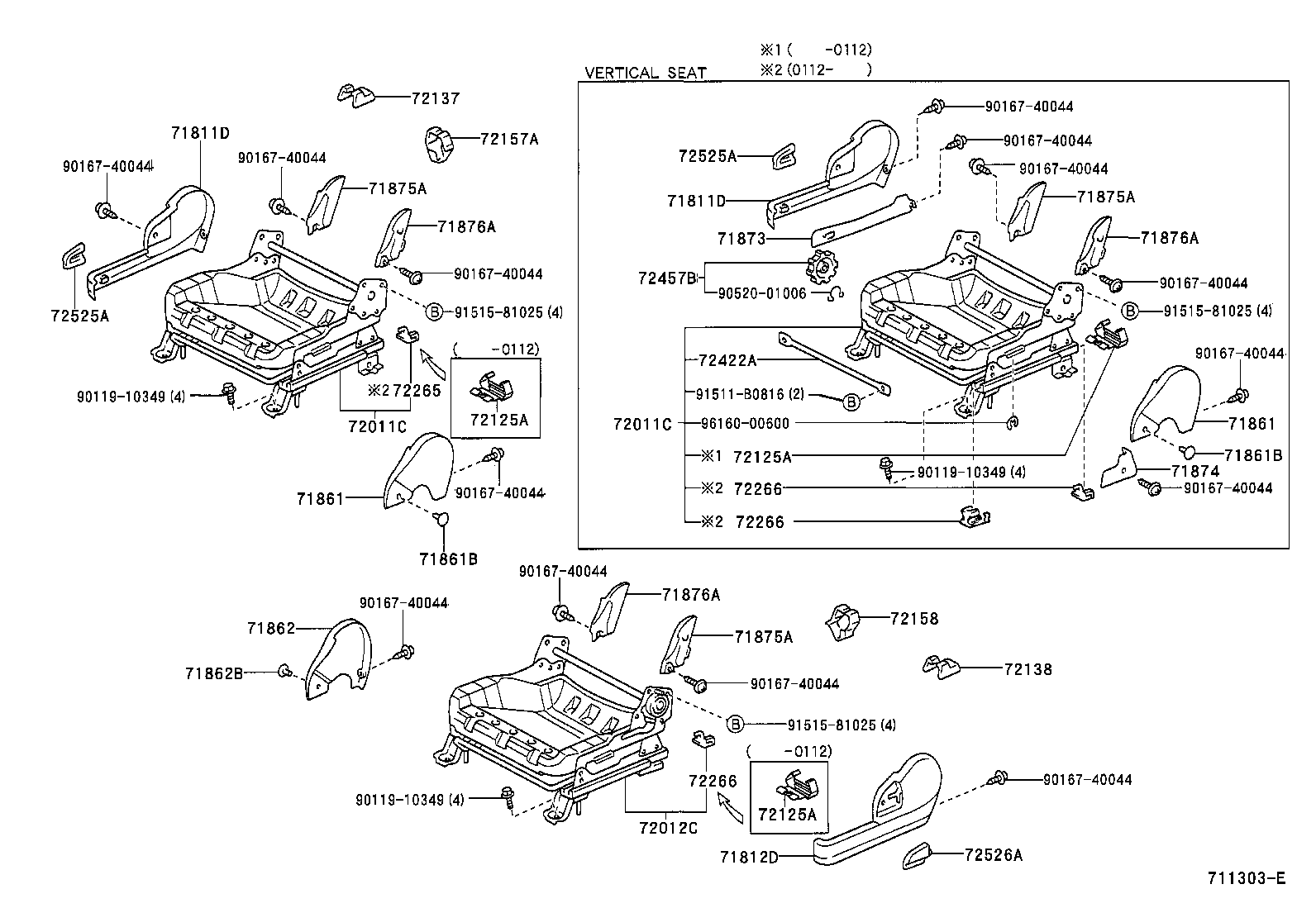 71630-52250 SPRING ASSY, FRONT SEAT BACK, RH(FOR SEPARATE TYPE) product image