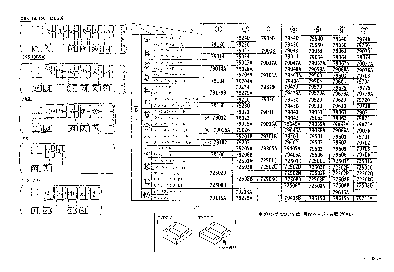 71769-36010 CLIP, REAR SEAT BACK BOARD product image