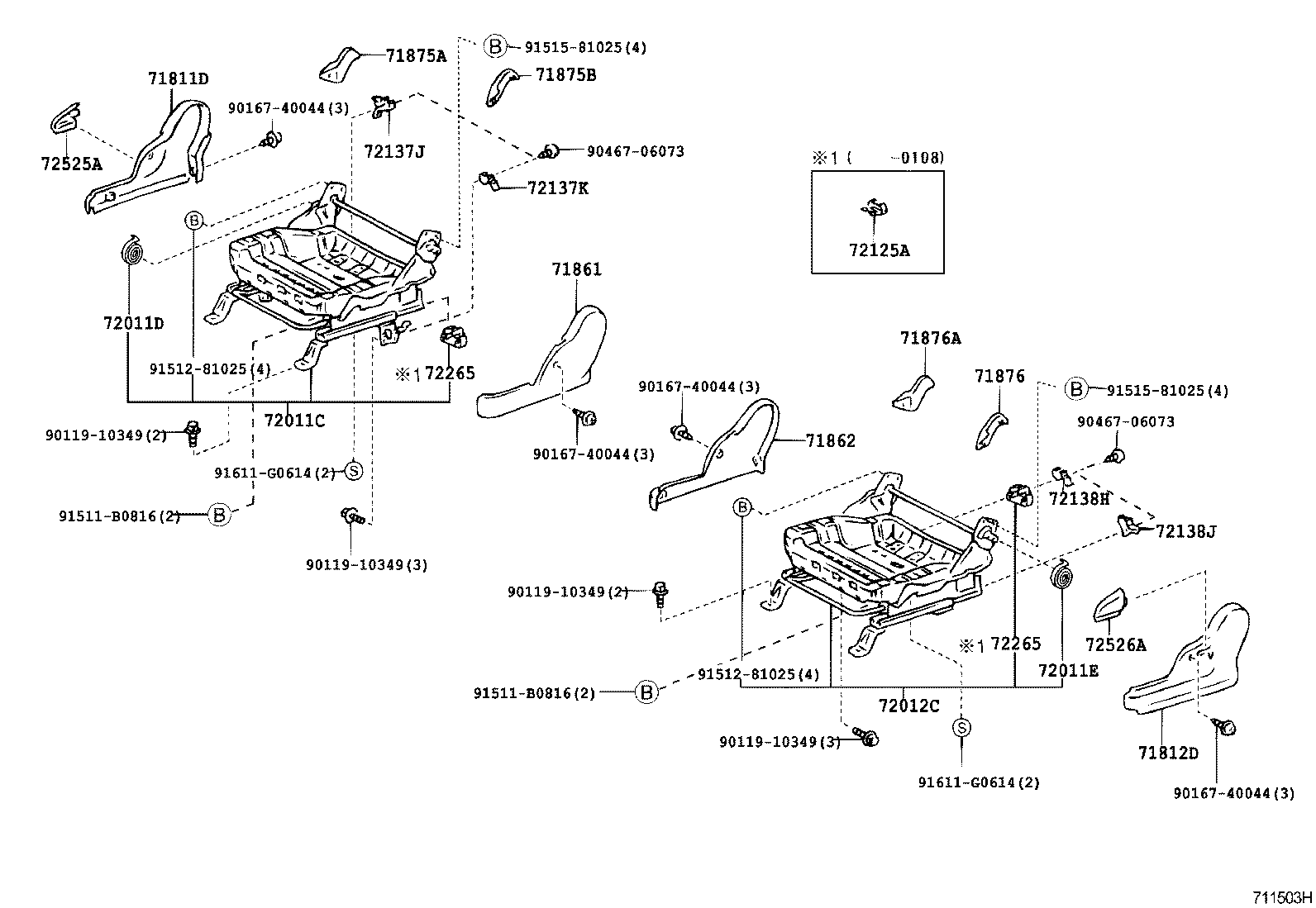 71630-52230 SPRING ASSY, FRONT SEAT BACK, RH(FOR SEPARATE TYPE) product image