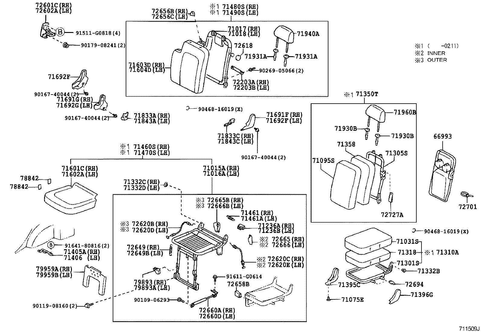 71461-52010 SPRING, REAR SEAT CUSHION product image