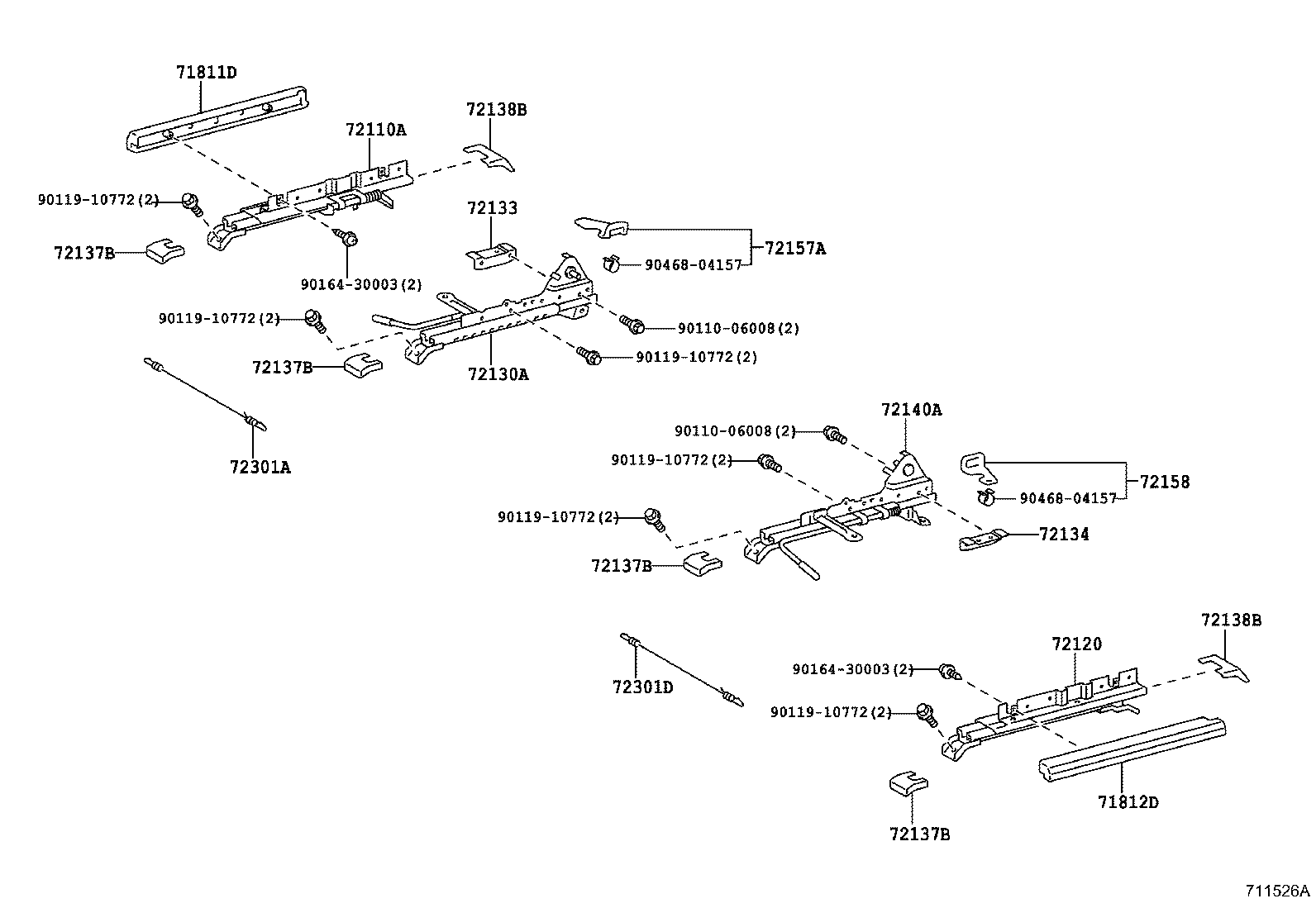 71875-14050-C0 COVER, RECLINING ADJUSTER INSIDE, RH product image