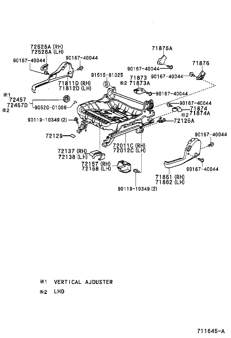 71630-47010 SPRING ASSY, FRONT SEAT BACK, RH(FOR SEPARATE TYPE) product image