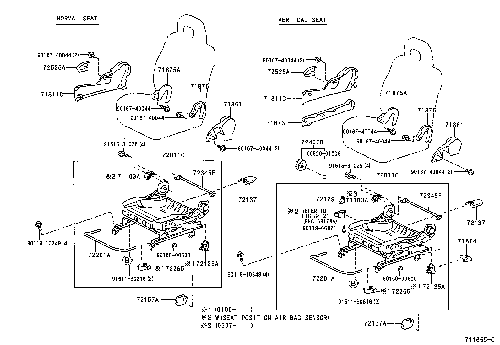 71015-42120 FRAME SUB-ASSY, REAR SEAT CUSHION, RH product image