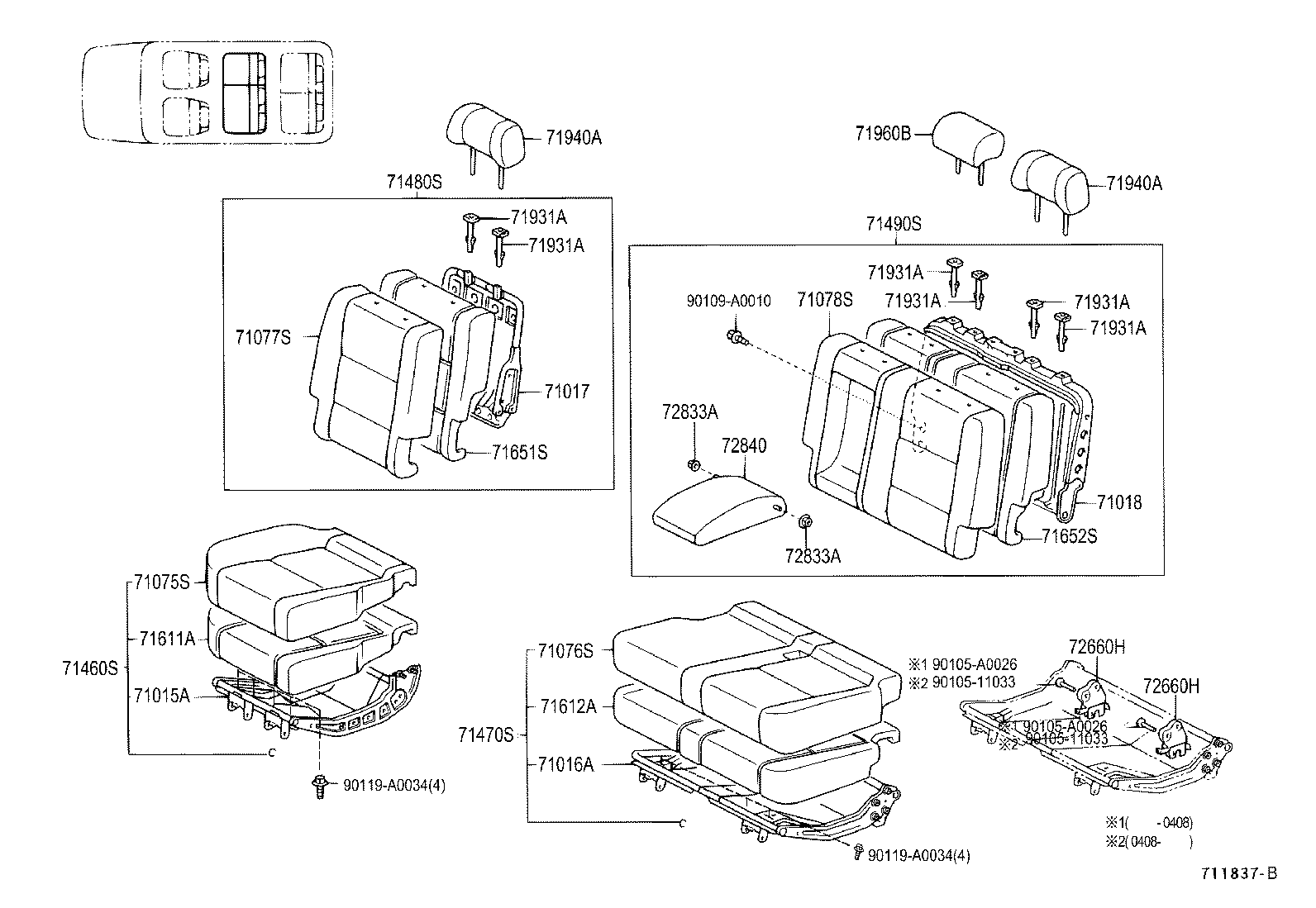 Thumbnail 12 for 71073-0C240-B2