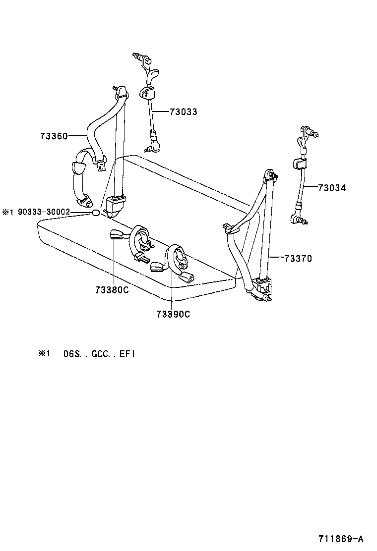 73131-26010 BRACKET, SEAT BELT product image