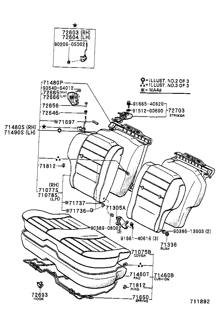 71697-14010 PROTECTOR, REAR SEAT BACK EDGE product image