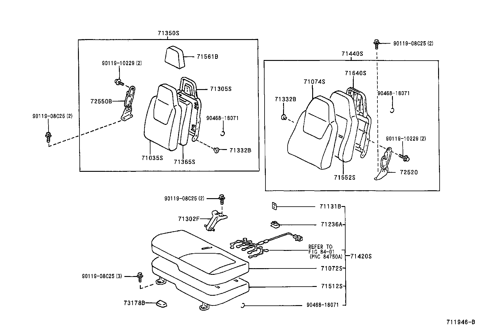 71014-37060 SPRING ASSY, FRONT SEAT BACK, LH(FOR SEPARATE TYPE) product image