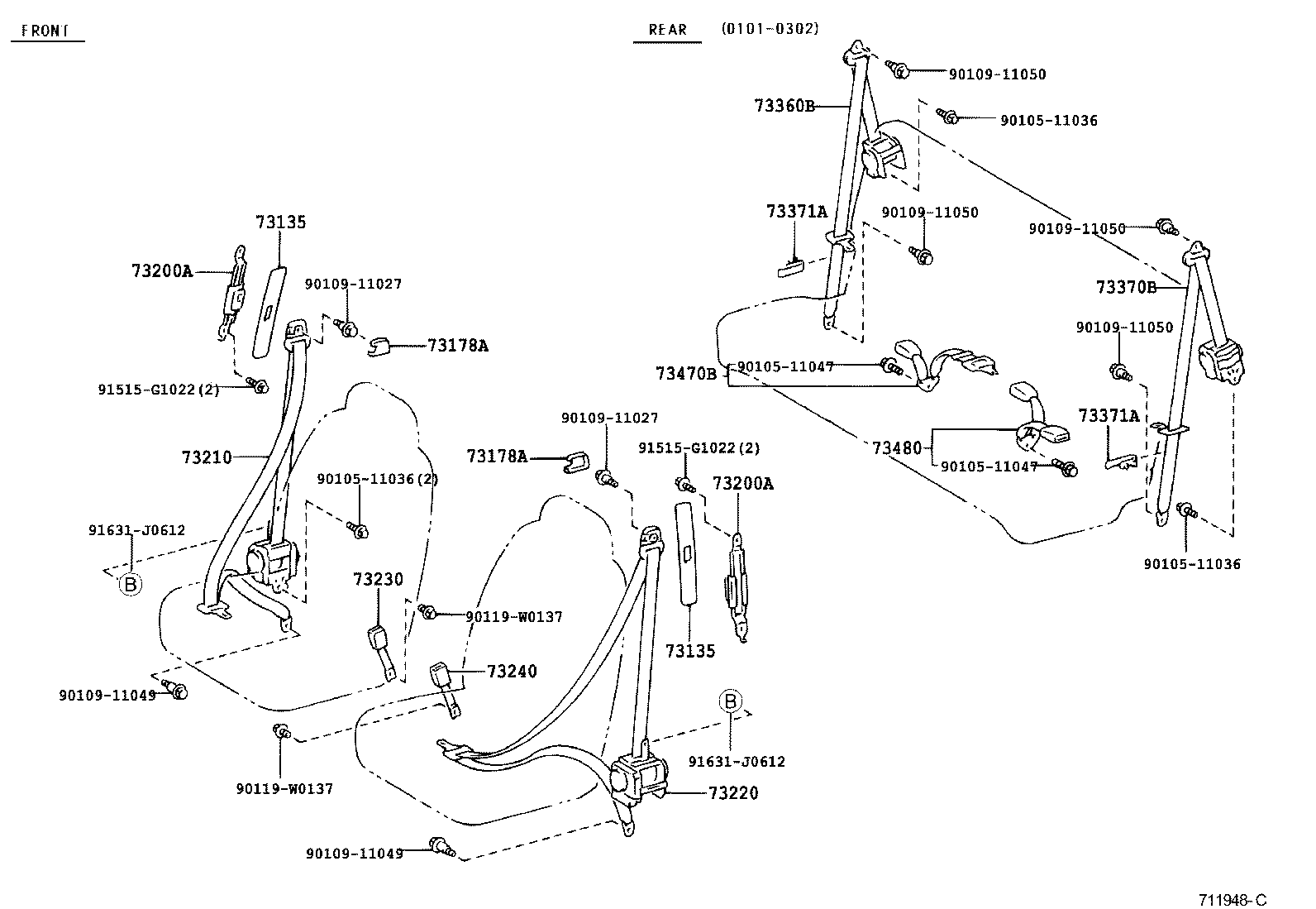 Thumbnail 2 for 73220-0D032-C5