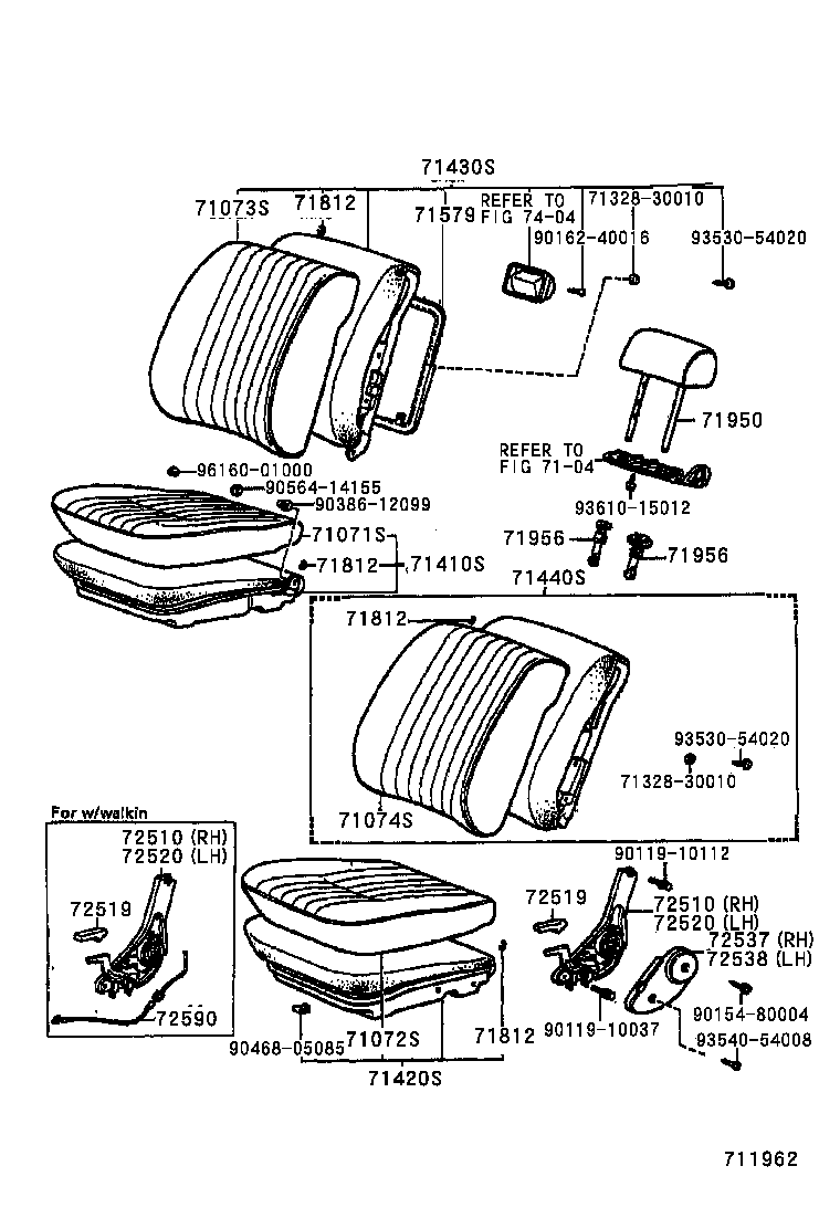71410-20481-01 CUSHION ASSY, FRONT SEAT(FOR BENCH TYPE) product image
