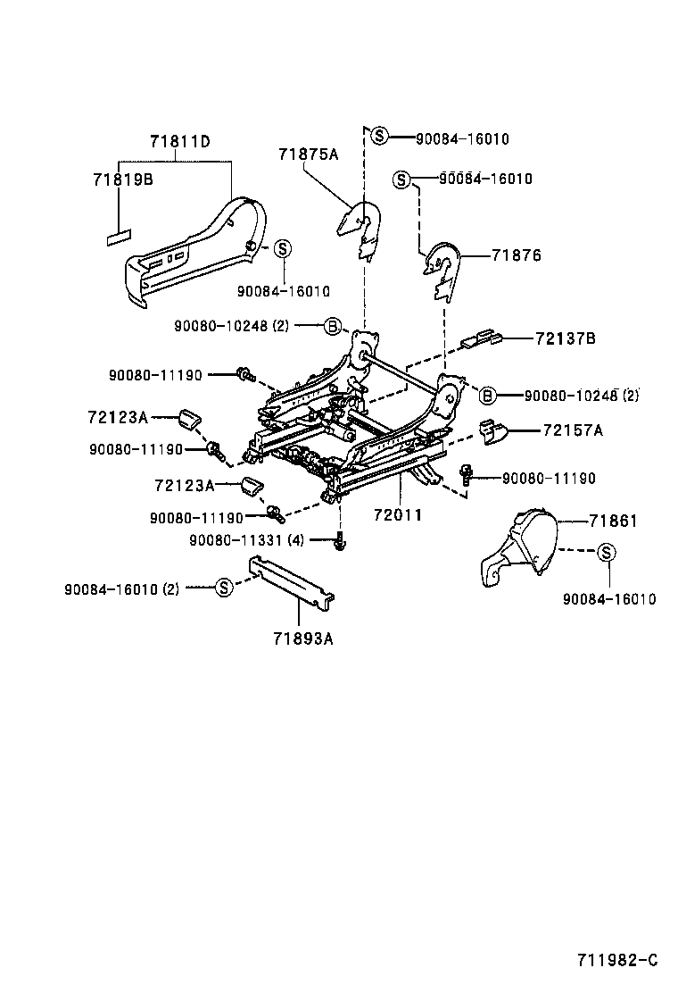 71620-AC040 SPRING ASSY, FRONT SEAT CUSHION, LH(FOR SEPARATE TYPE) product image
