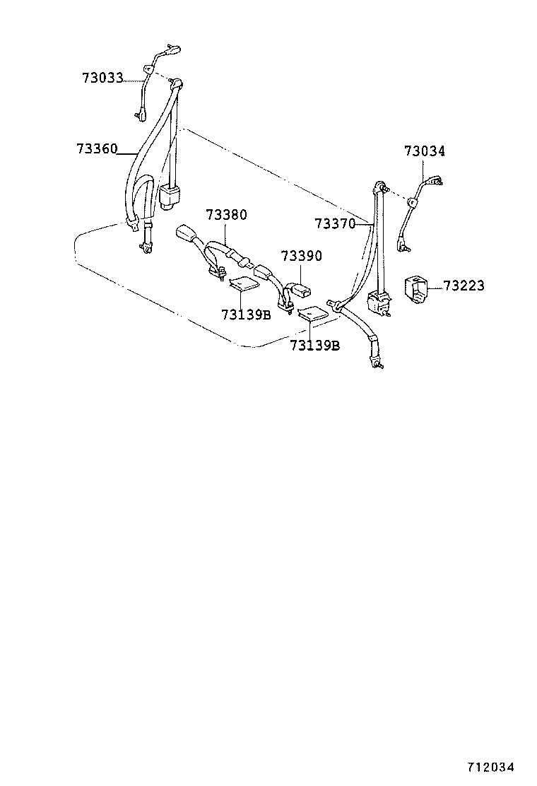 73033-26081 PLATE SUB-ASSY, REAR SHOULDER BELT ANCHOR, RH product image