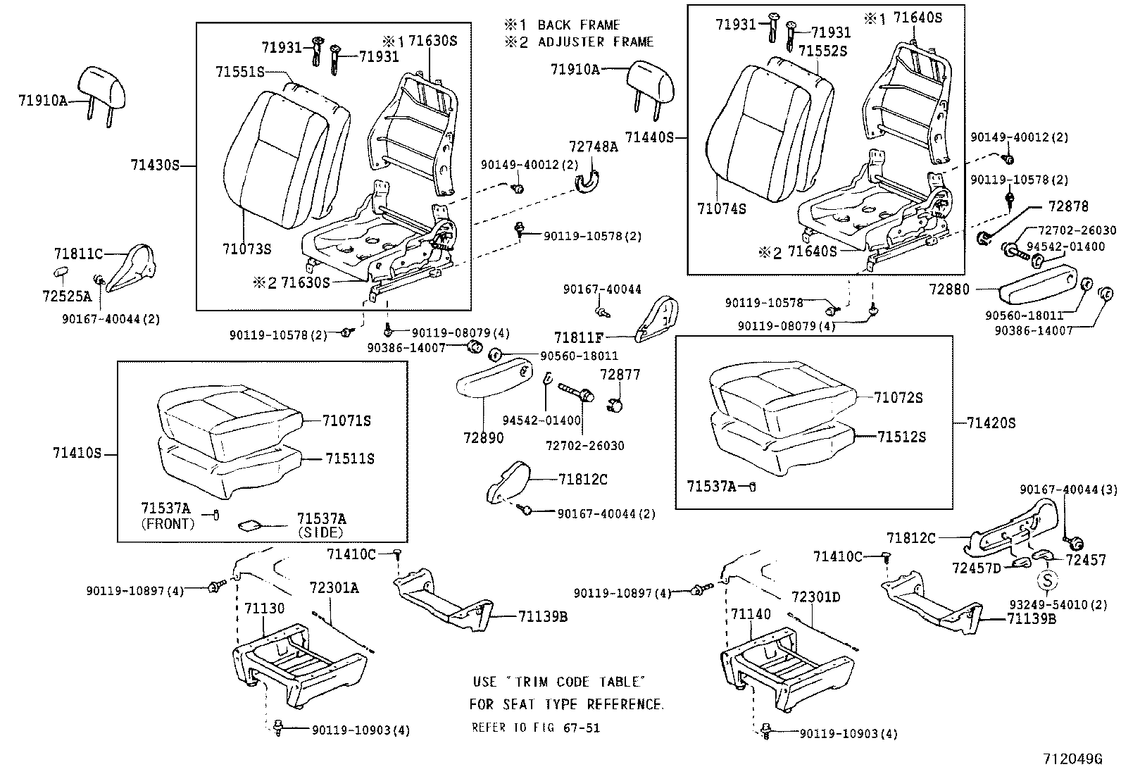 79103-26250 SPRING ASSY, NO.1 SEAT BACK product image