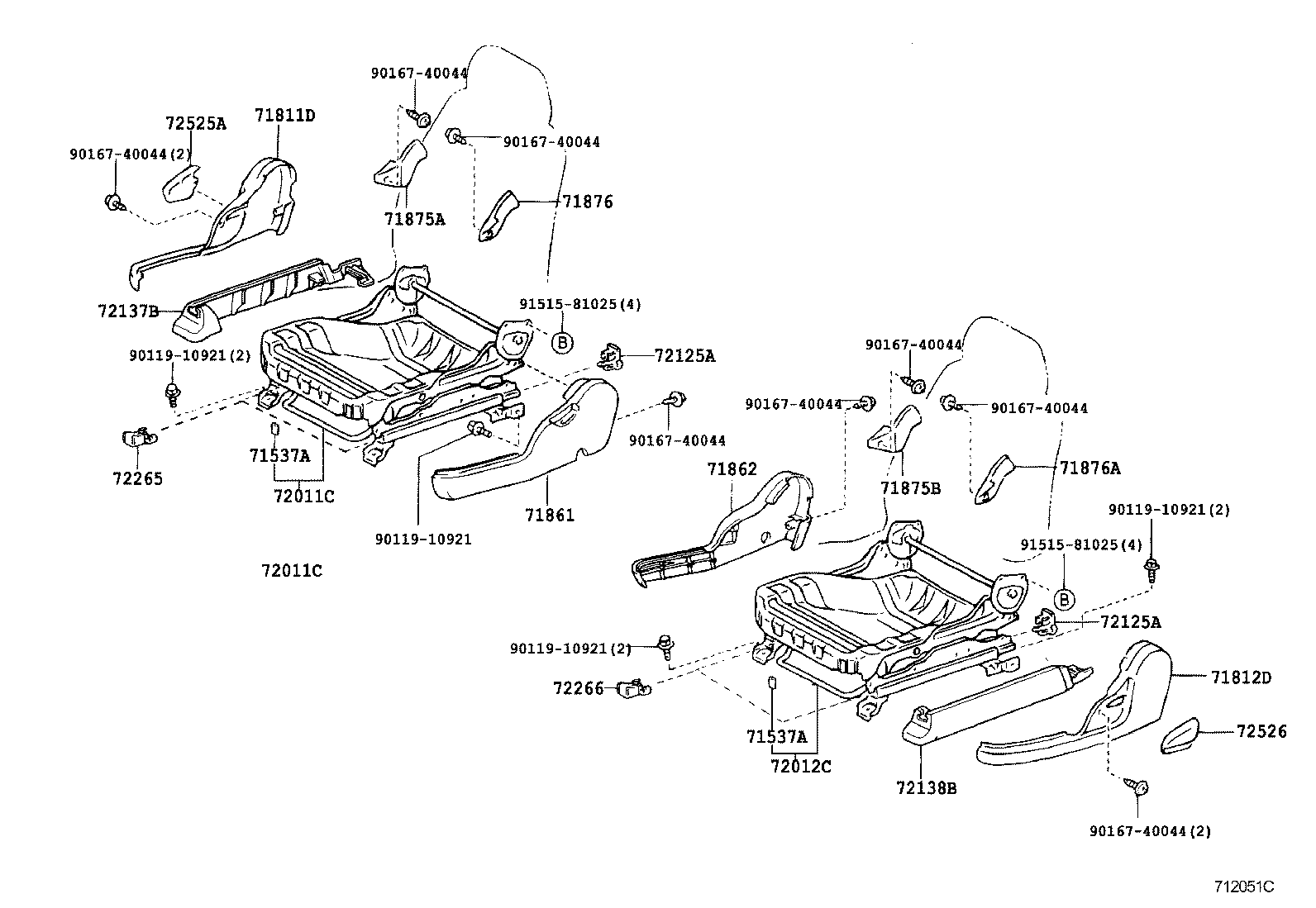 64099-43010 BASE SUB-ASSY, POWER LIFT ARM GUIDE product image