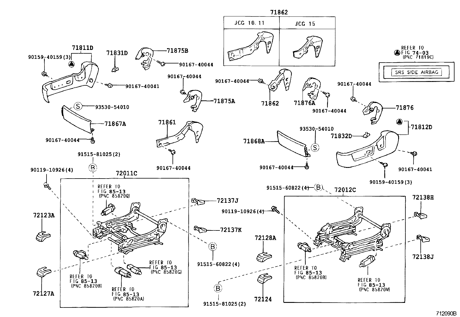 71875-30100-B2 COVER, RECLINING ADJUSTER INSIDE, RH product image