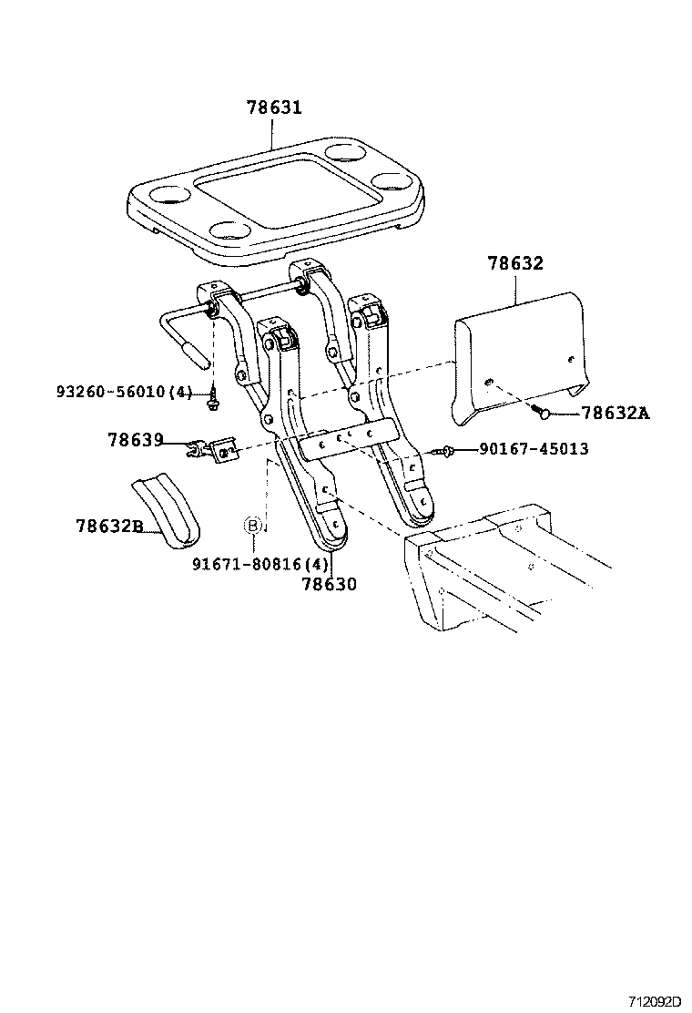 79103-26250 SPRING ASSY, NO.1 SEAT BACK product image