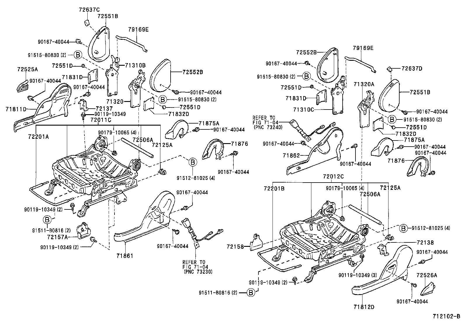 71051-52050 PAD SUB-ASSY, FRONT SEAT CUSHION SENSOR, LH product image