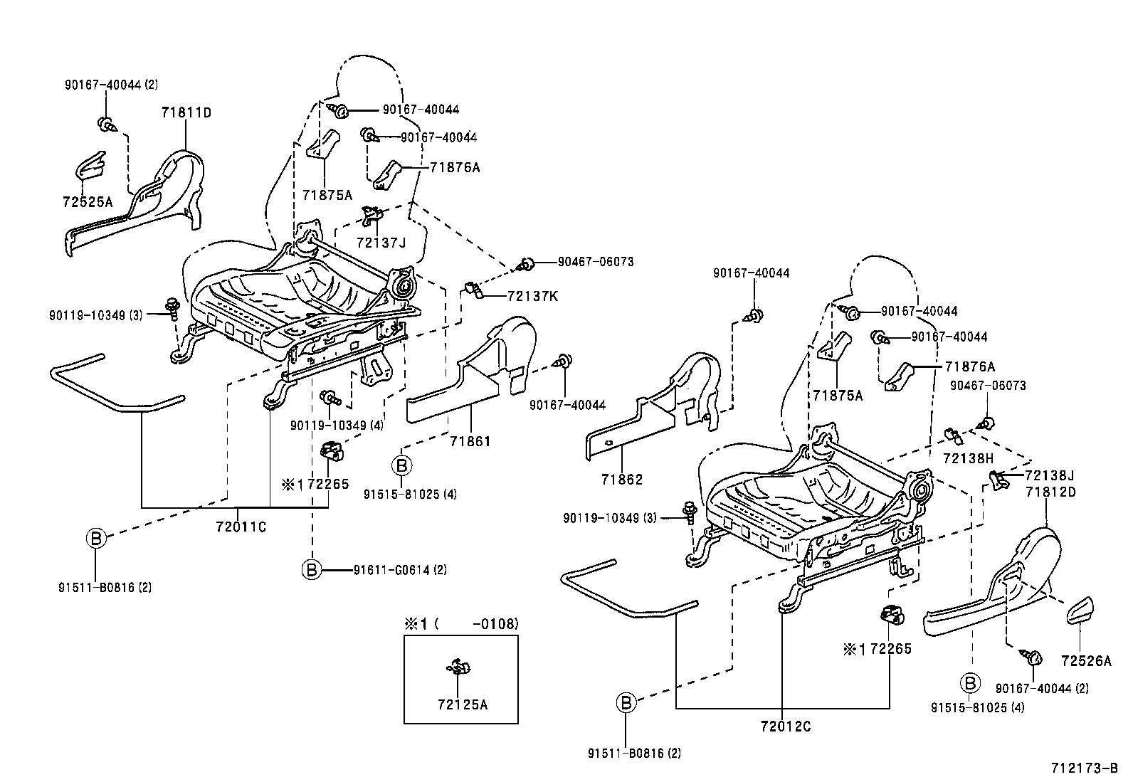 71630-52230 SPRING ASSY, FRONT SEAT BACK, RH(FOR SEPARATE TYPE) product image
