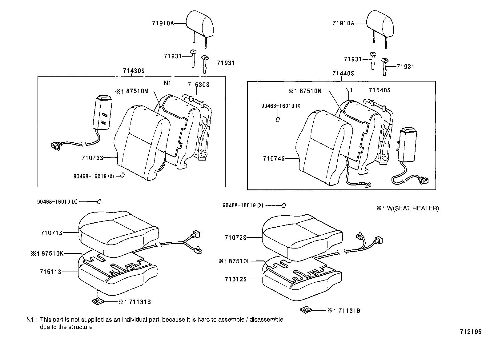 72277-02020 PROTECTOR, SEAT SLIDE POSITION SENSOR, product image