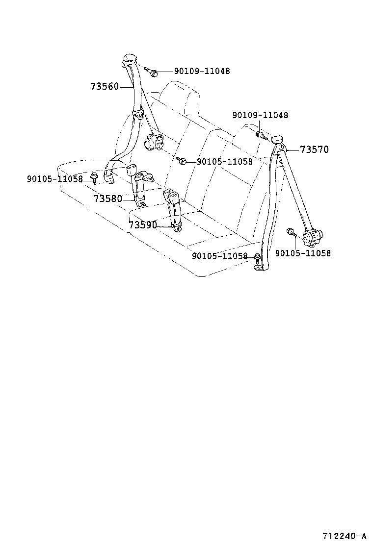 73237-28010-A1 COVER, SHOULDER BELT ANCHOR, RH product image