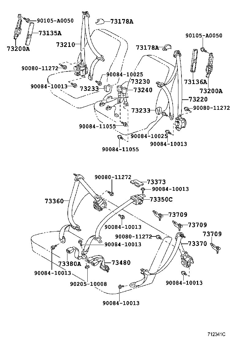 73237-07010-B3 COVER, SHOULDER BELT ANCHOR, RH product image
