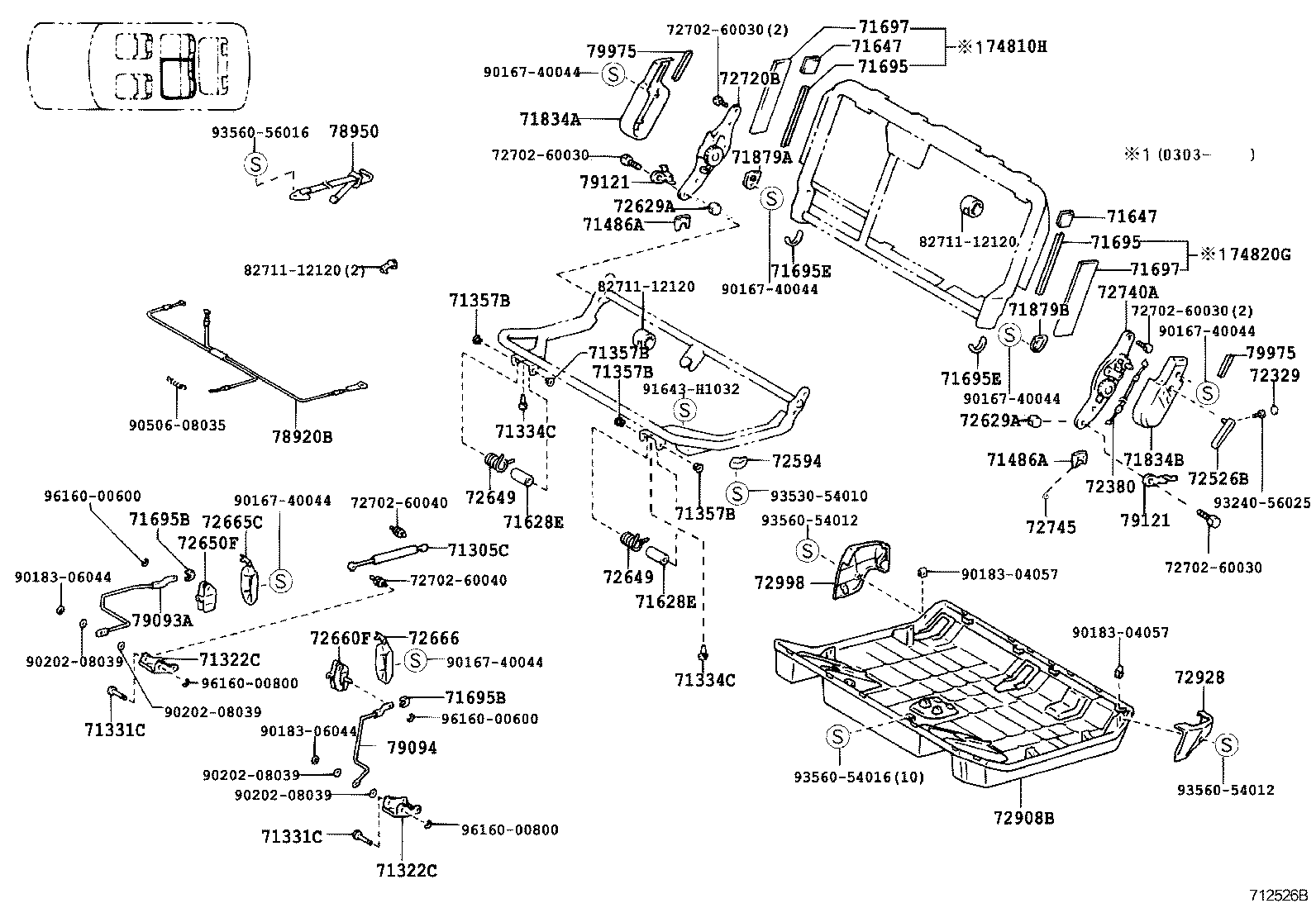 71076-60641-B1 COVER, REAR SEAT CUSHION, LH (FOR SEPARATE TYPE) product image