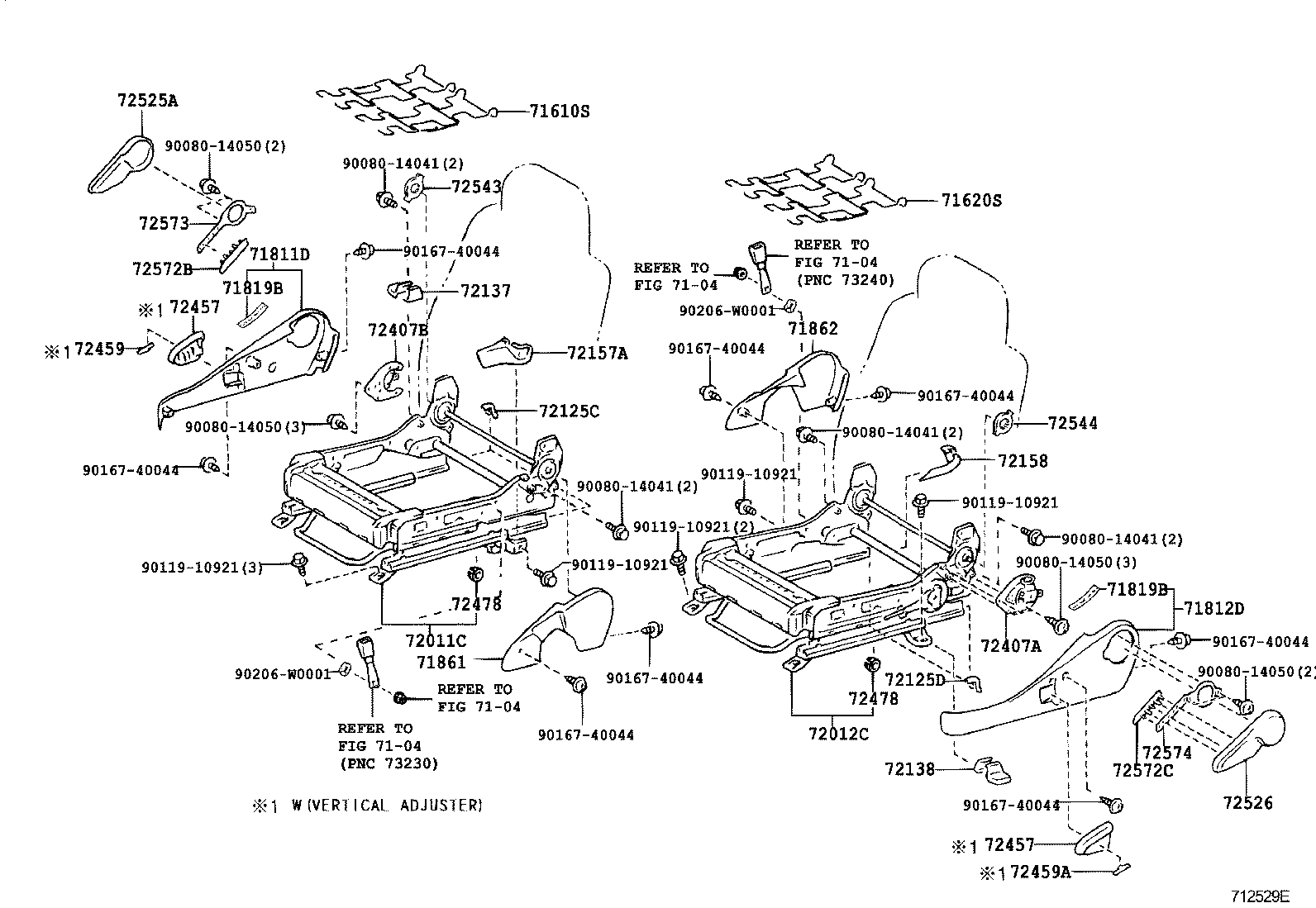 71640-02040 SPRING ASSY, FRONT SEAT BACK, LH(FOR SEPARATE TYPE) product image