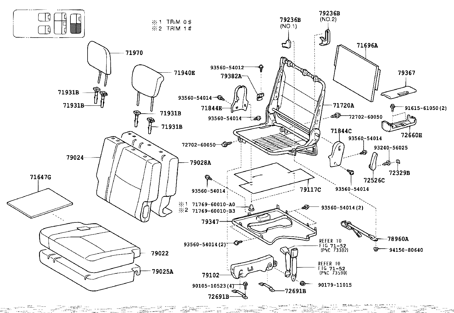 71120-60120 ADJUSTER SUB-ASSY, FRONT SEAT, LH product image