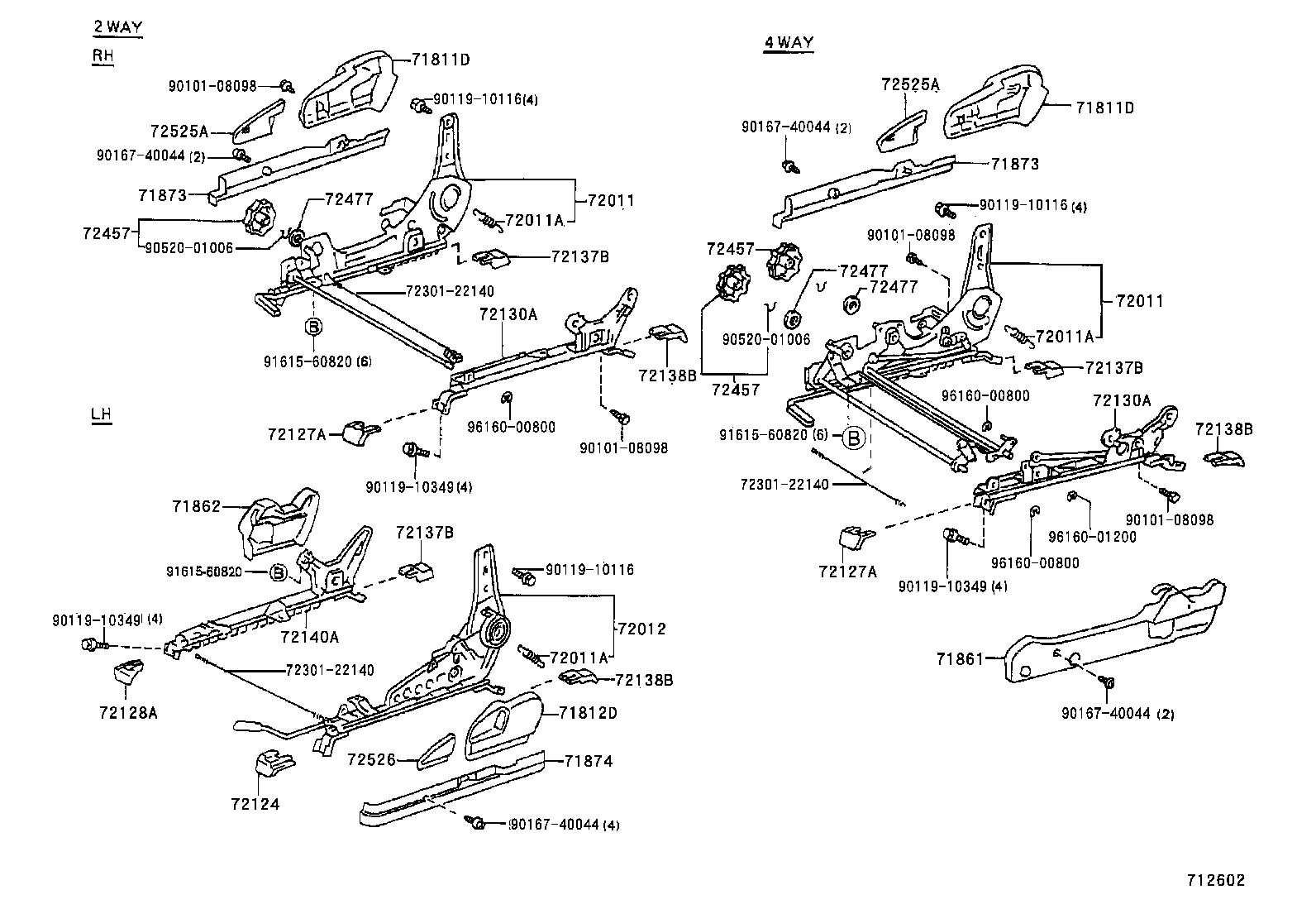 71630-22480 SPRING ASSY, FRONT SEAT BACK, RH(FOR SEPARATE TYPE) product image