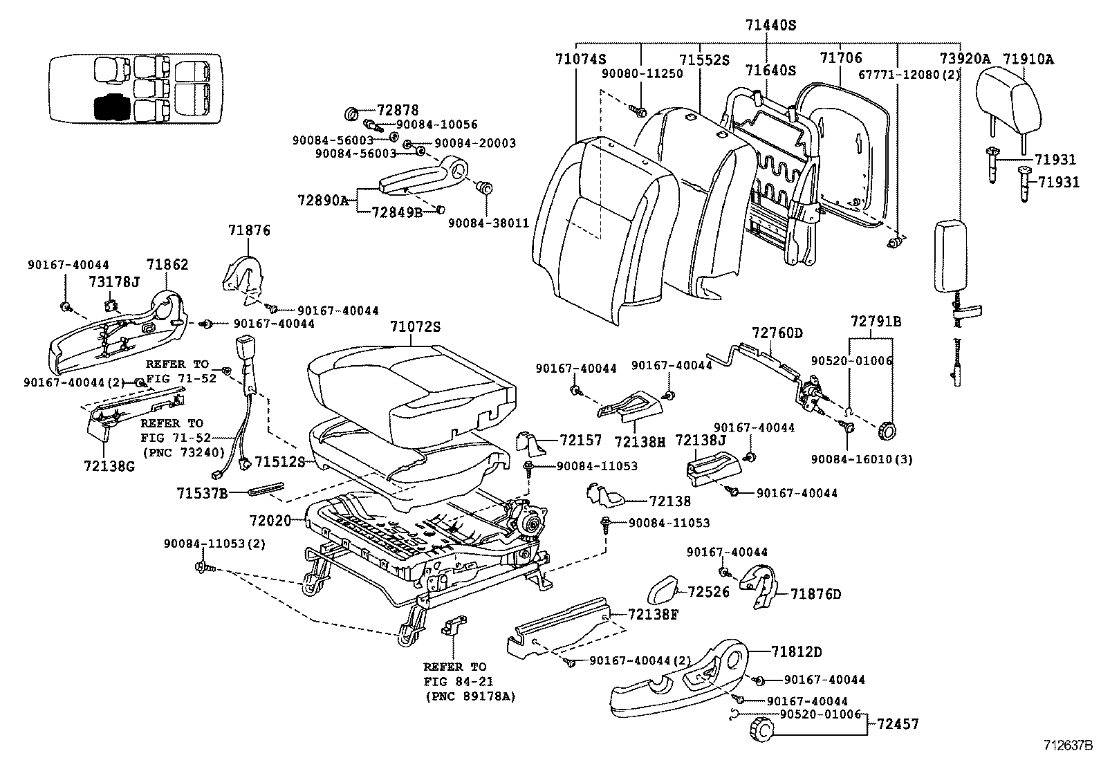 Thumbnail 2 for 71073-08030-B0