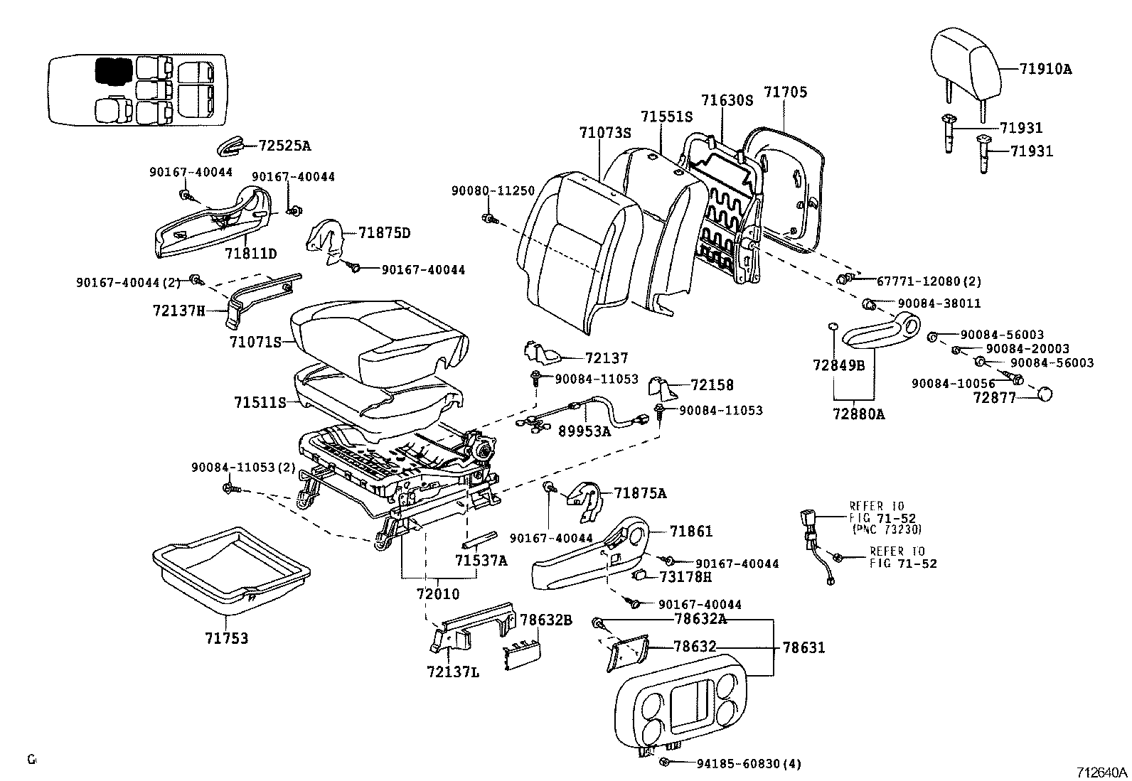 Thumbnail 11 for 71073-08030-B0